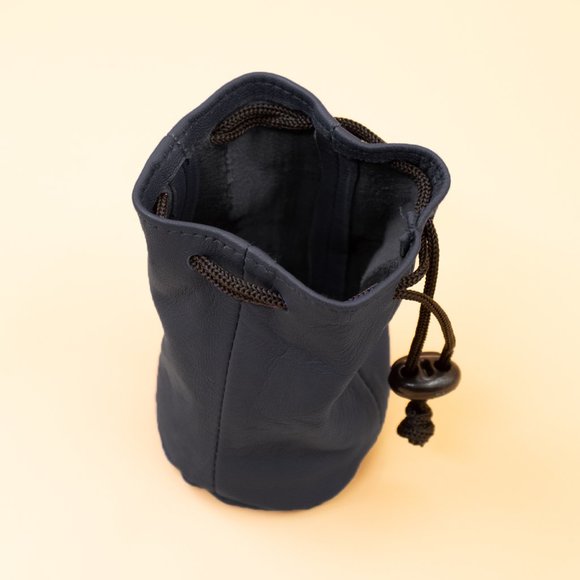 Genuine Leather Drawstring Jewellery Pouch for Women's - Picture 2 of 5